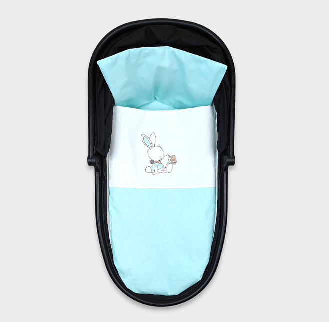 Rainy Спален комплект за количка 4 части Basic Rabbit and butterfly Лято