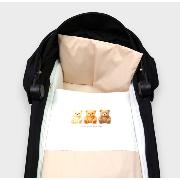 Rainy Спален комплект за количка 5 части Basic Love you bearly