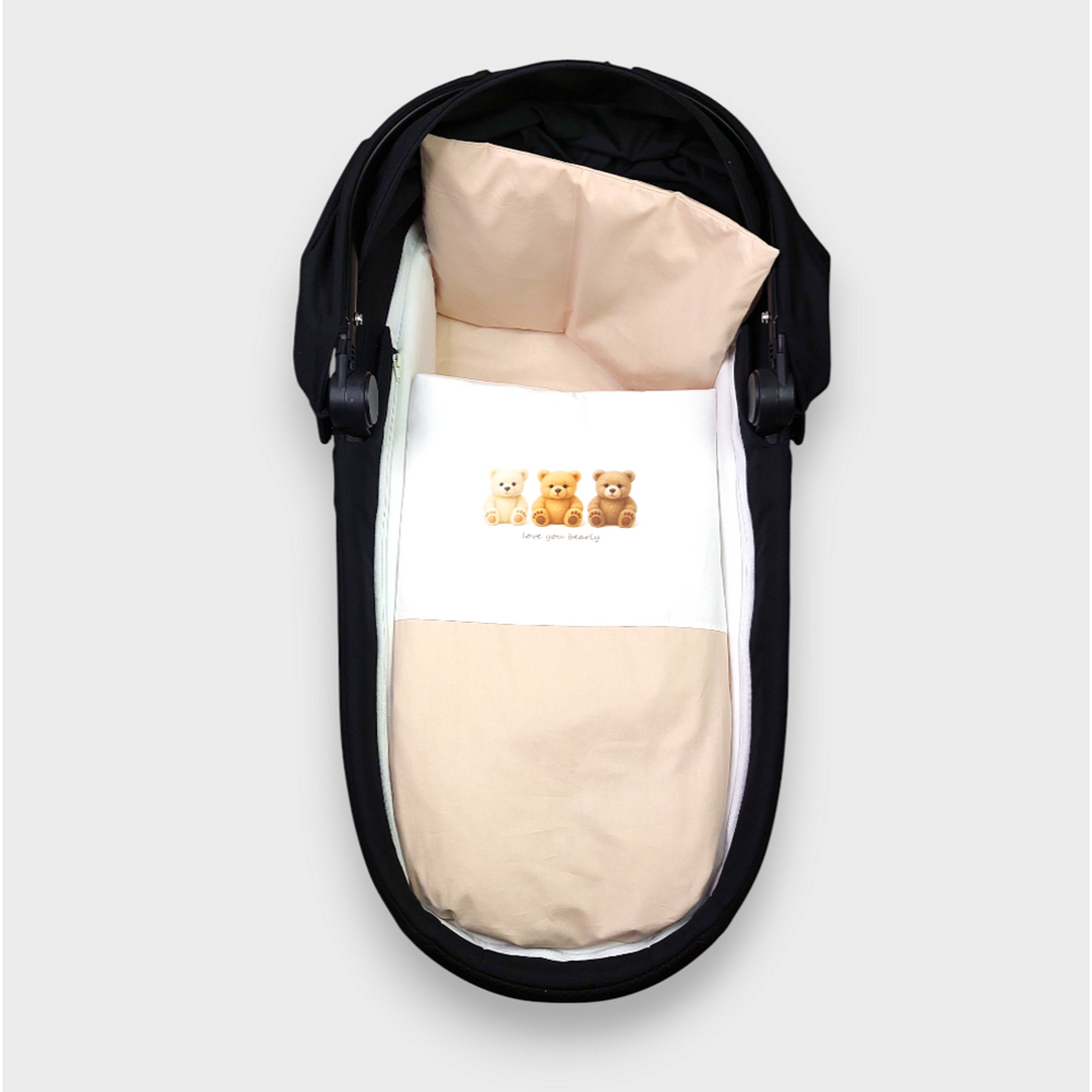 Rainy Спален комплект за количка 5 части Basic Love you bearly