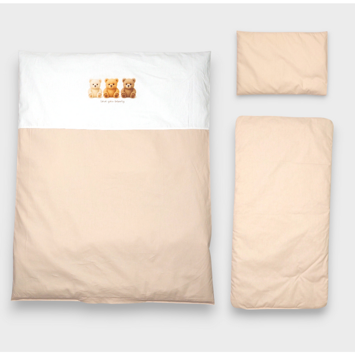 Rainy Спален комплект за количка 5 части Basic Love you bearly