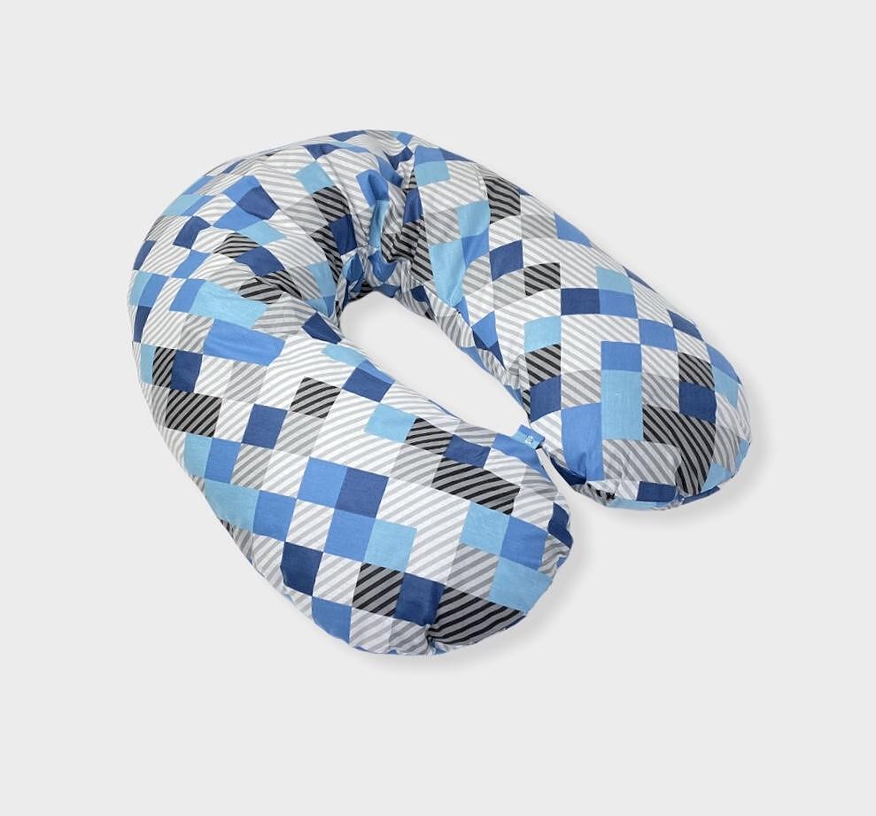 Rainy Възглавница за бременни и кърмене Basic Сини квадрати