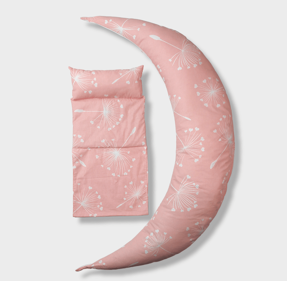 Rainy Възглавница за кърмене 10в1 Розови глухарчета