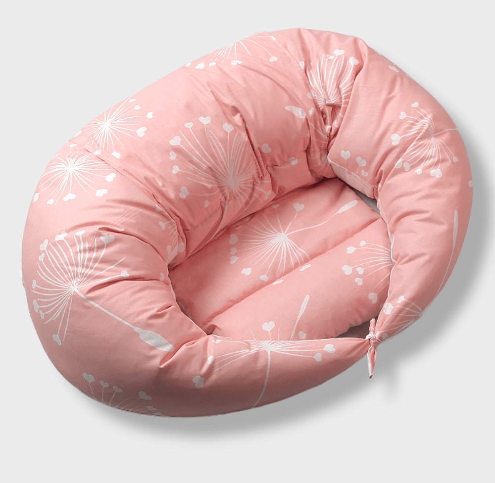 Rainy Възглавница за кърмене 10в1 Розови глухарчета