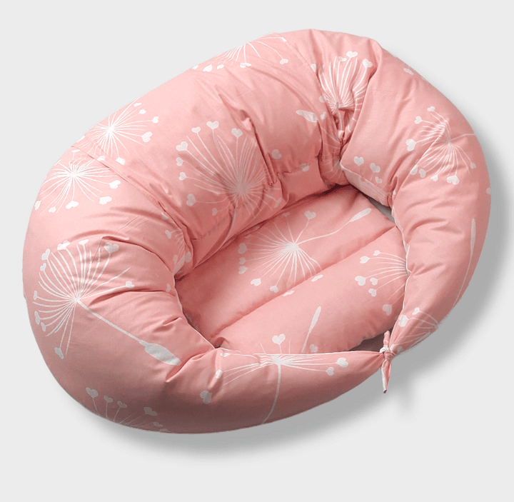 Rainy Възглавница за кърмене 10в1 Розови глухарчета