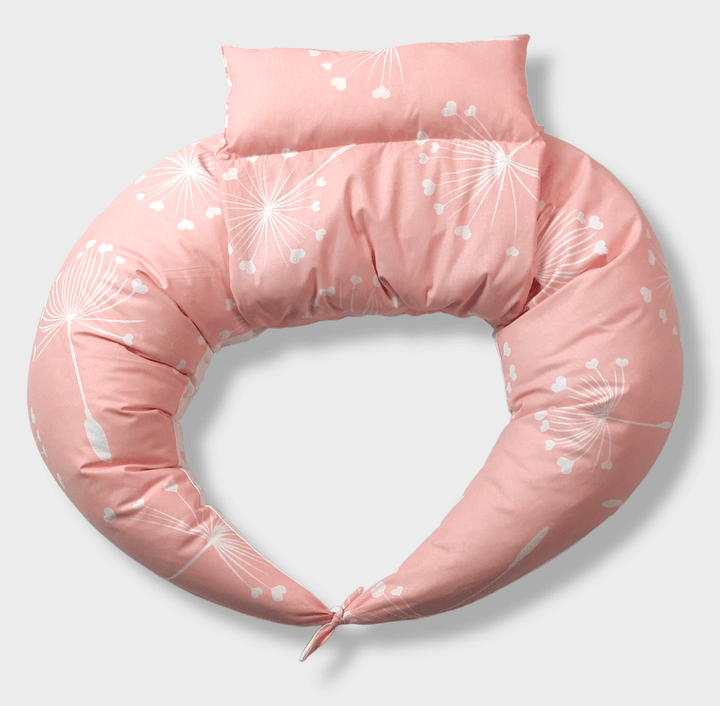 Rainy Възглавница за кърмене 10в1 Розови глухарчета