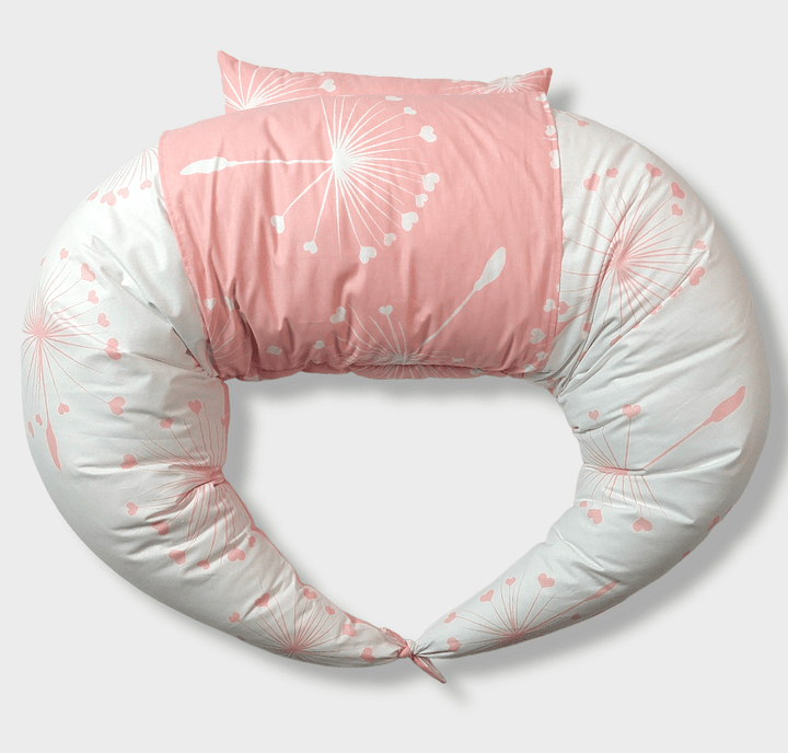 Rainy Възглавница за кърмене 10в1 Розови глухарчета