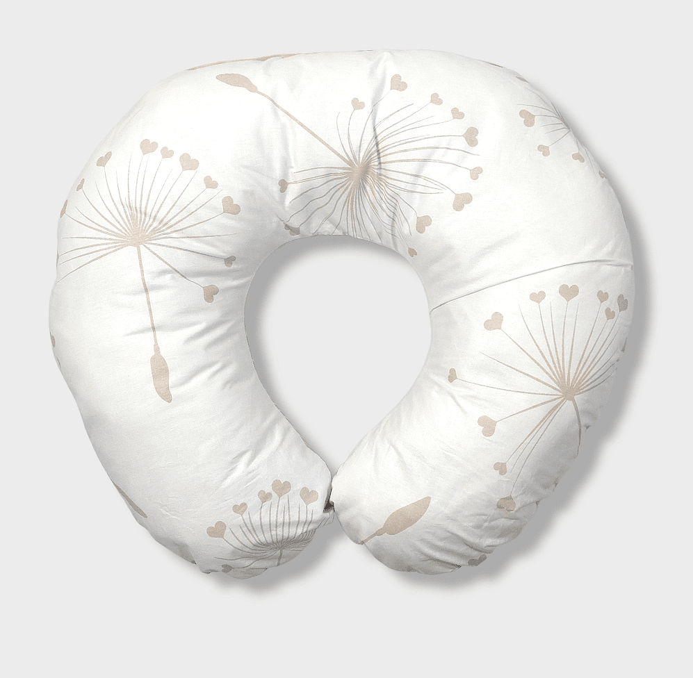 Rainy Възглавница за кърмене Бежови глухарчета