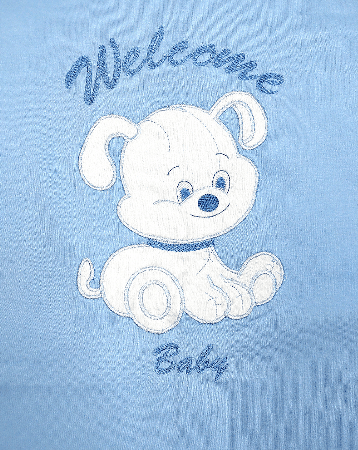 Rainy Бебешки комплект за изписване 7ч. Welcome Baby Dog