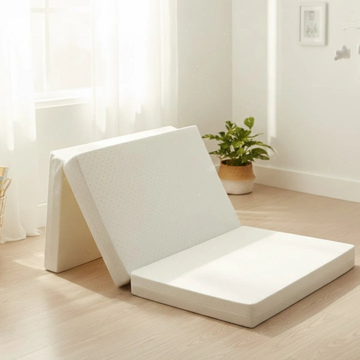 Rainy Бебешки сгъваем матрак 60х120 см. Екрю точки