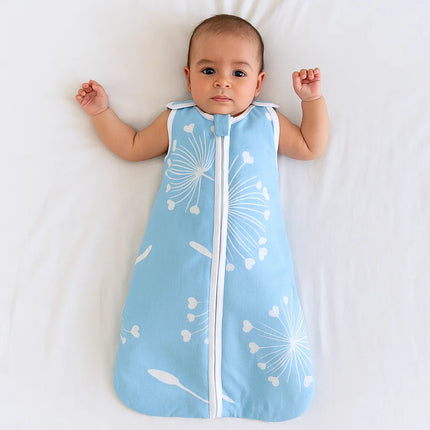 Rainy Детско спално чувалче Класик с цип Сини глухарчета син