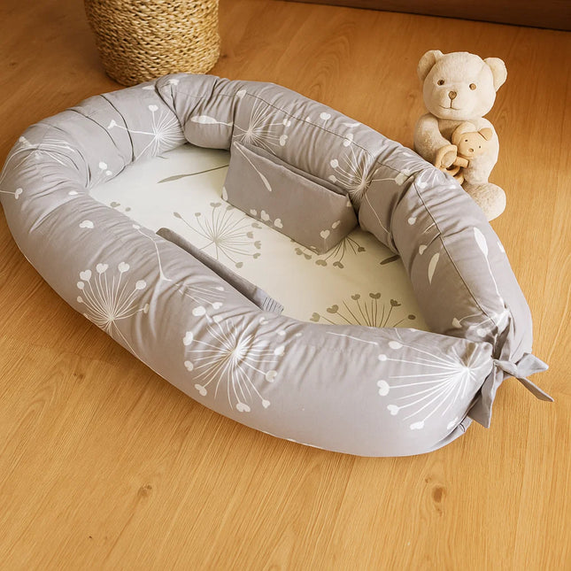 Rainy Бебешко гнездо с ограничители Кафяви глухарчета