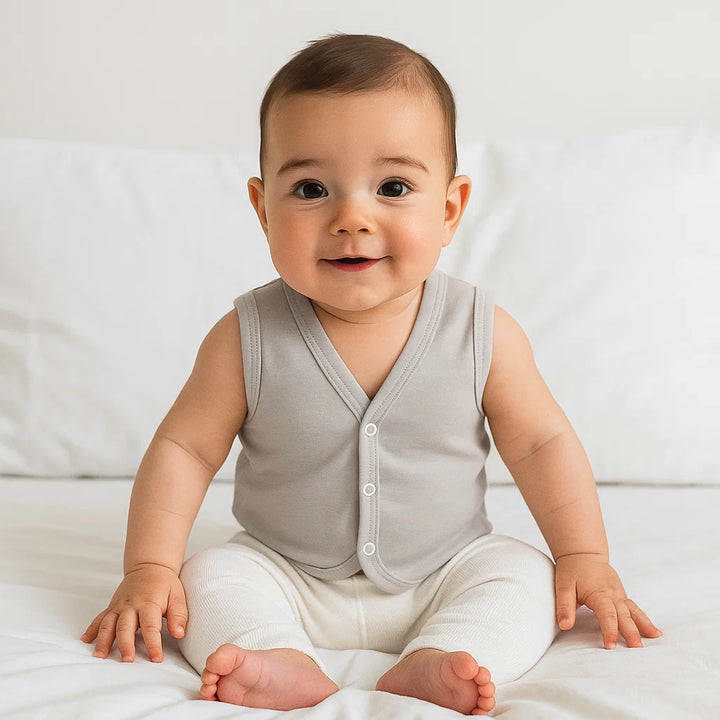 Rainy Бебешки елек 56-86 см. топло какао