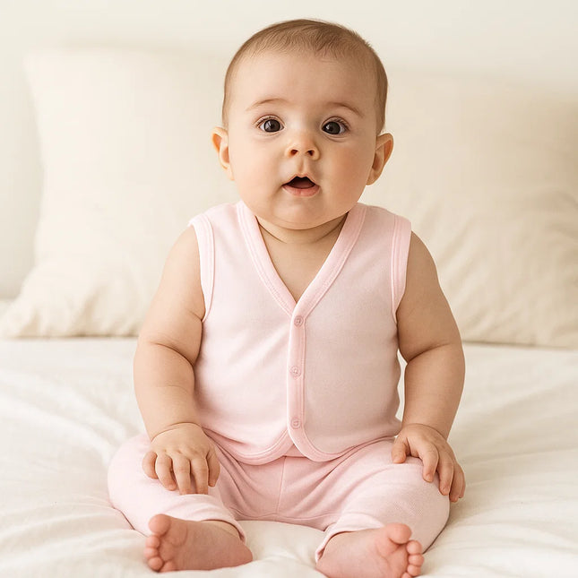 Rainy Бебешки елек 56-86 см. розов