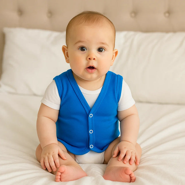 Rainy Бебешки елек 56-80 см. кобалт