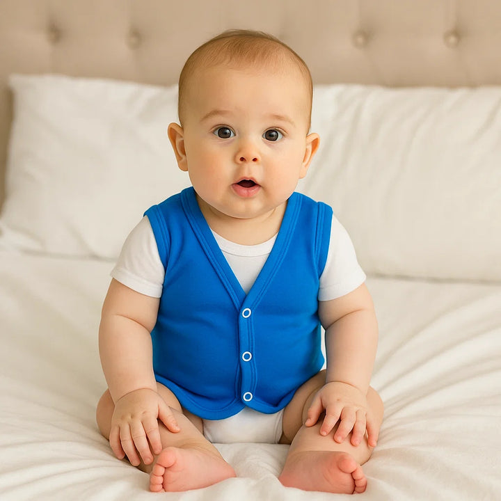 Rainy Бебешки елек 56-80 см. кобалт