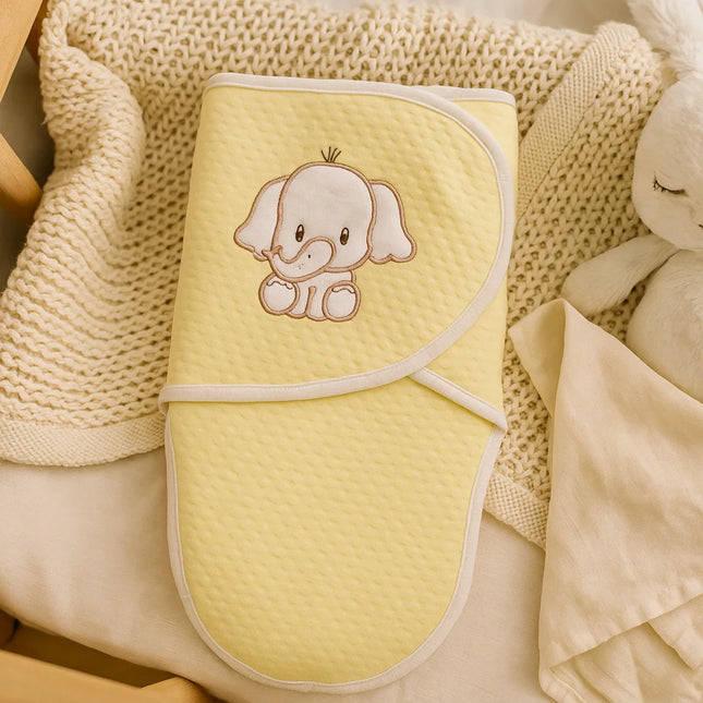 Rainy Бебешка пелена за новородено Прегърни ме Слонче жълт