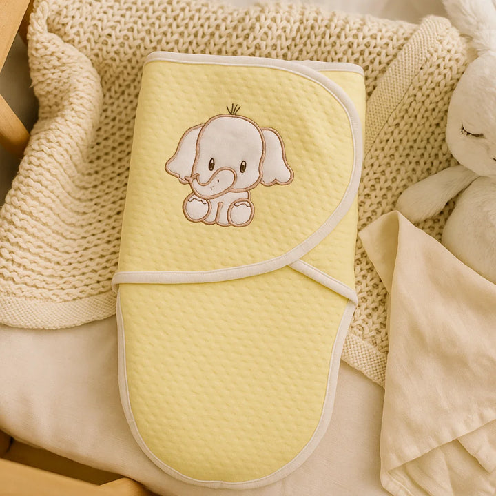 Rainy Бебешка пелена за новородено Прегърни ме Слонче жълт