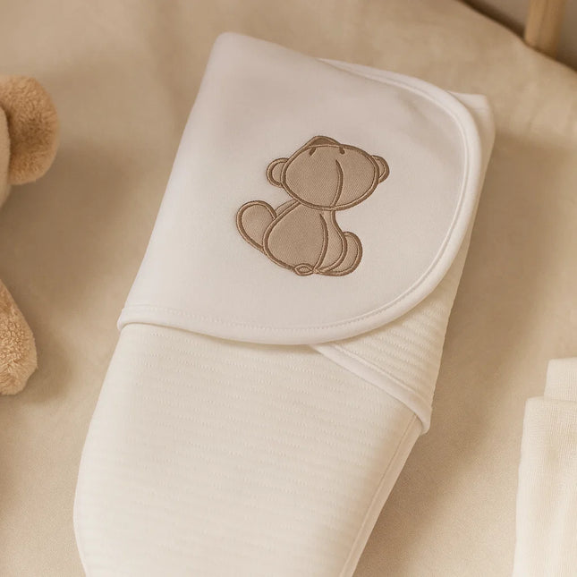 Rainy Бебешка пелена за новородено Прегърни ме Мече със звезди