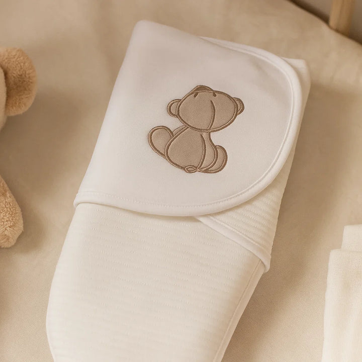 Rainy Бебешка пелена за новородено Прегърни ме Мече със звезди