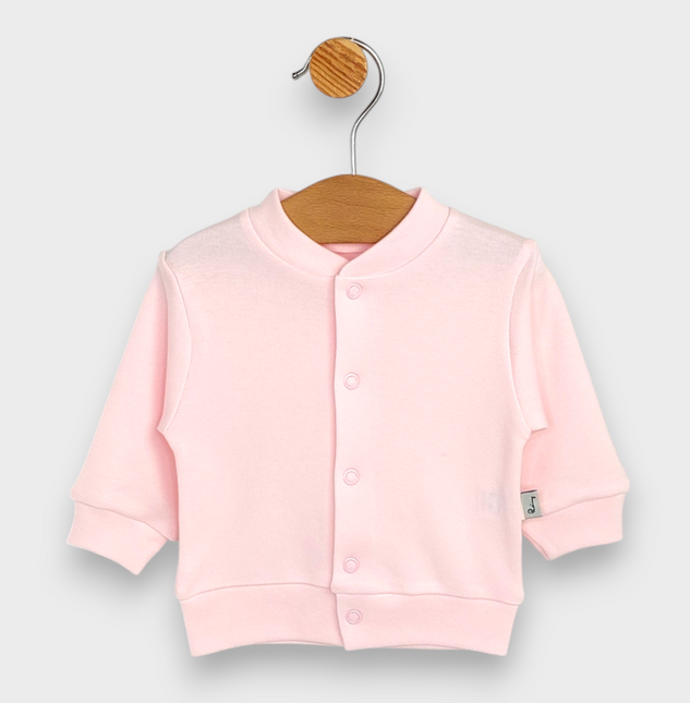 Rainy Бебешки комплект 2 части Жилетка с ританка 48-62 см. розов